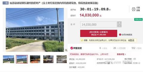 仙游一價值1700多萬元的工廠面臨查封拍賣，房地產評估揭示潛在價值